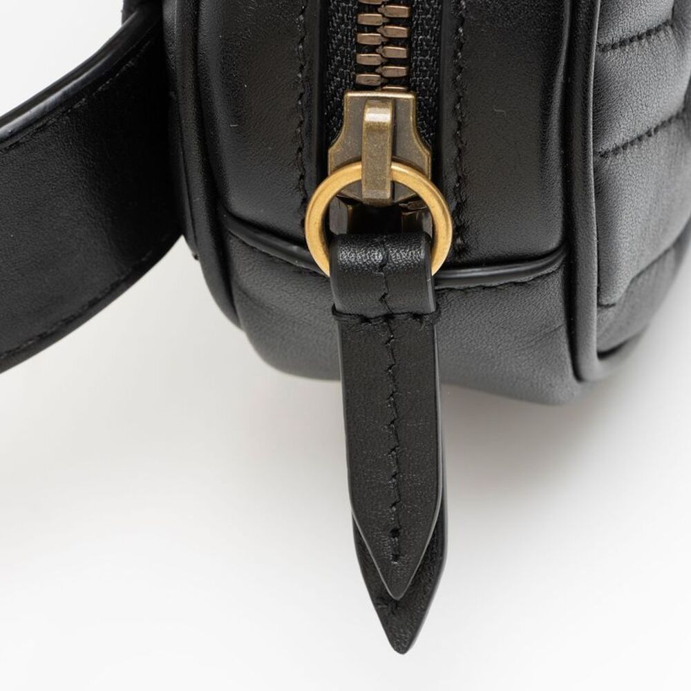 Gucci Matelasse Leather GG Marmont Belt Bag - Size 34 / 85 - Picture 10 of 11